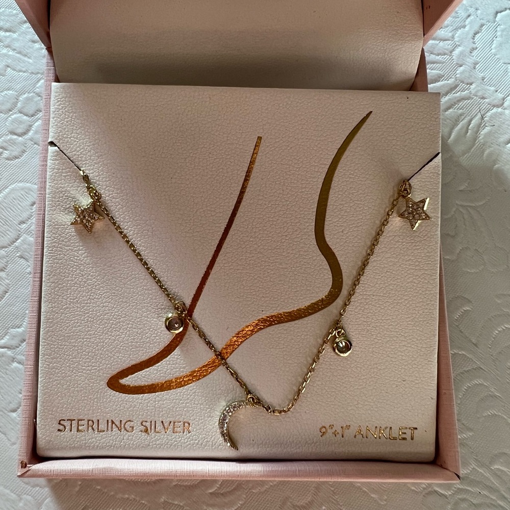 Tabitha Webb Moon & Star Anklet